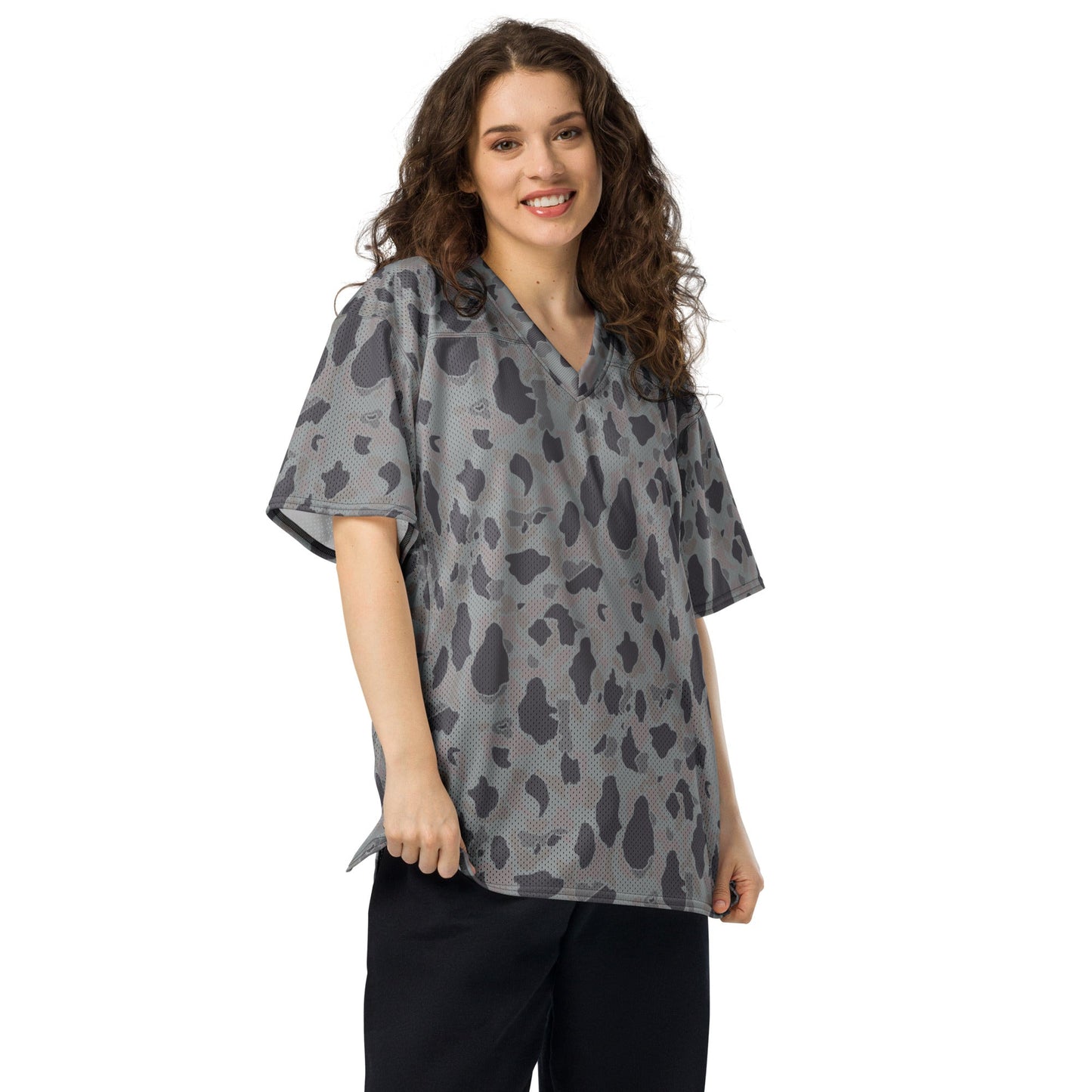 American Frog Skin Snow Shadow CAMO Unisex Football Jersey