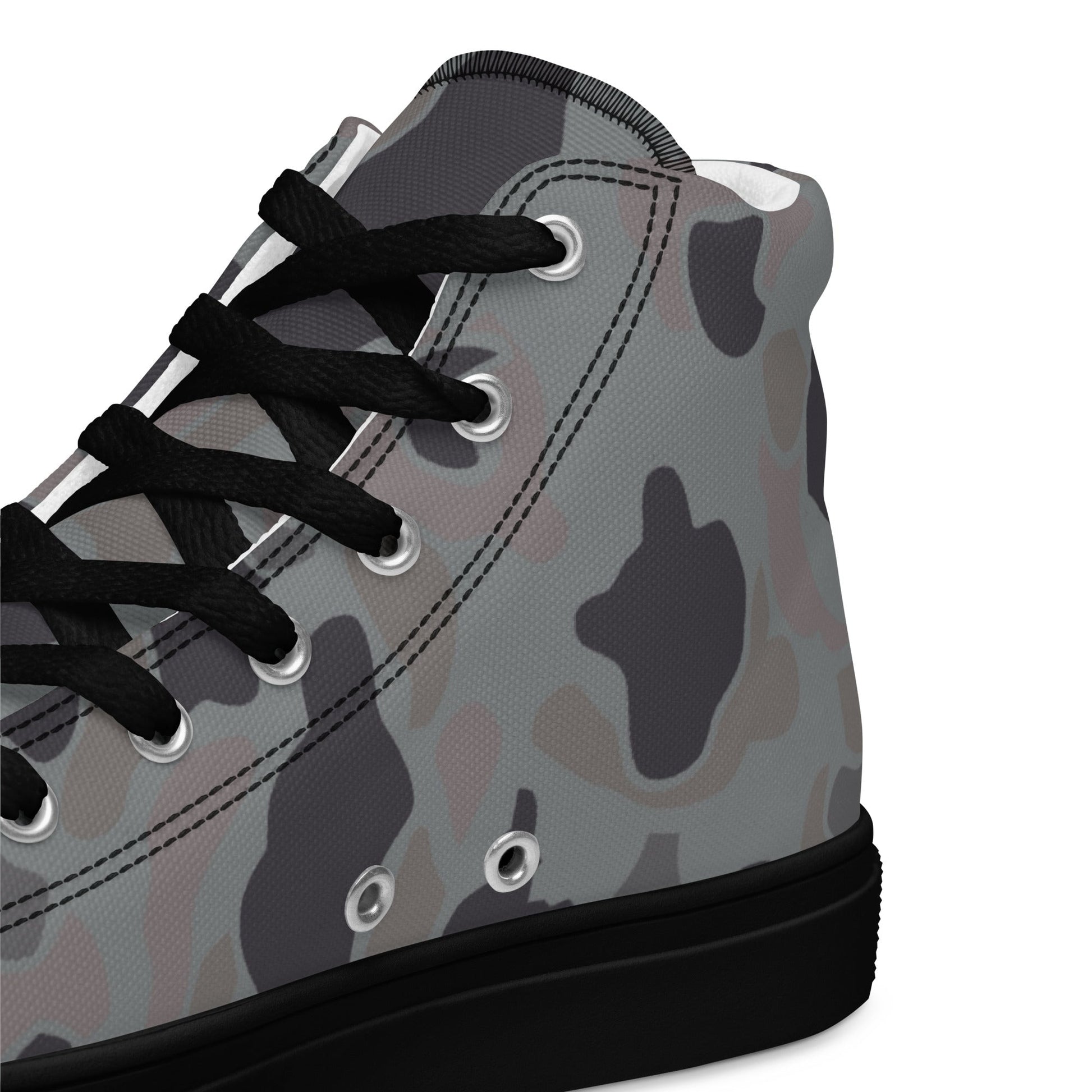 American Frog Skin Snow Shadow CAMO Mens High-Top Canvas Shoes