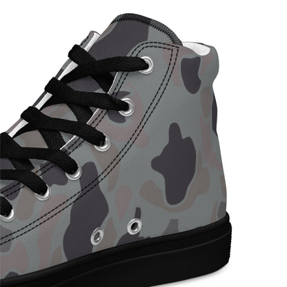 American Frog Skin Snow Shadow CAMO Mens High-Top Canvas Shoes