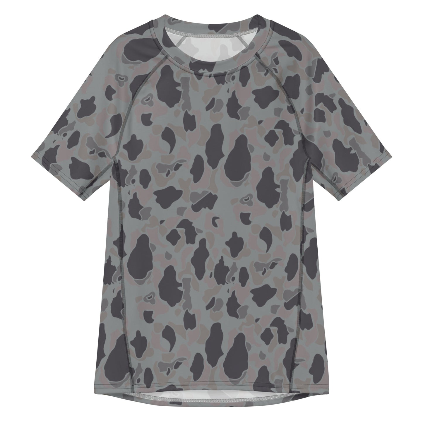American Frog Skin Snow Shadow CAMO Mens Short-Sleeve Rash Guard - 2XS