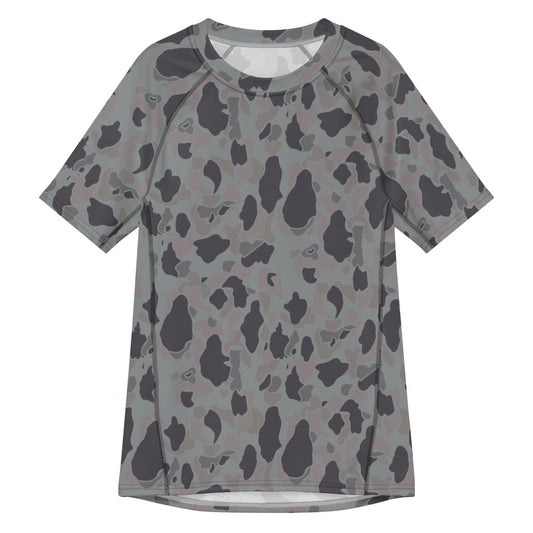 American Frog Skin Snow Shadow CAMO Mens Short-Sleeve Rash Guard - 2XS - Short-sleeve Guards