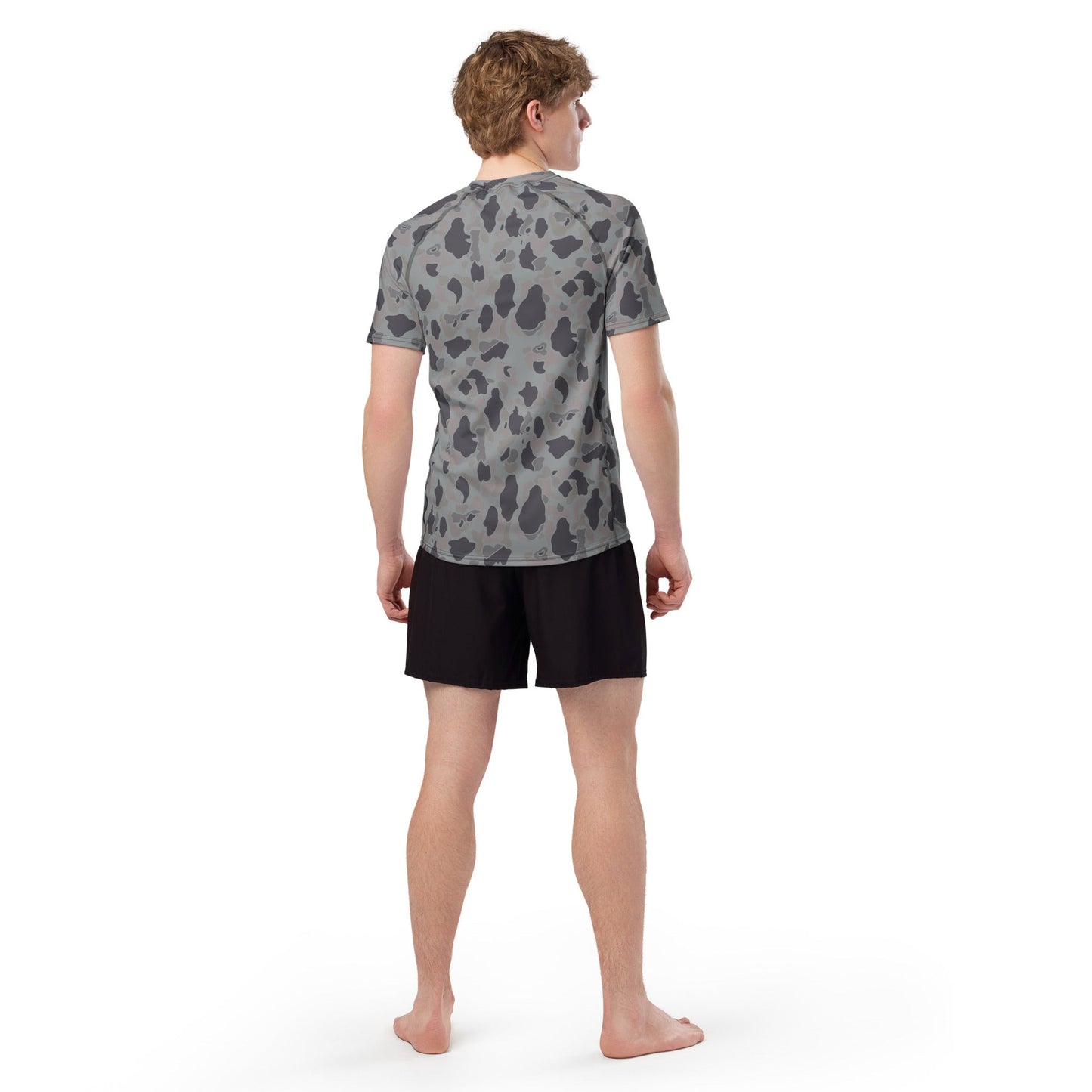 American Frog Skin Snow Shadow CAMO Mens Short-Sleeve Rash Guard