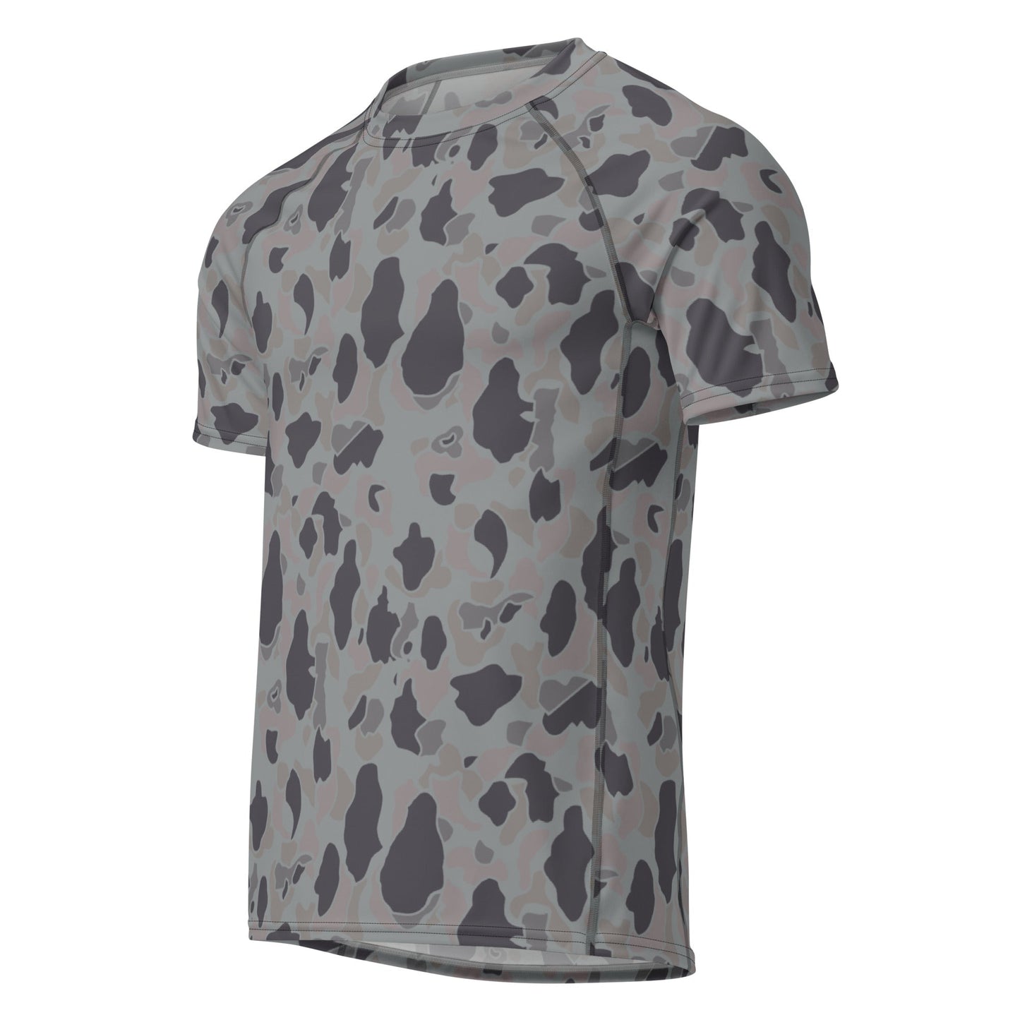 American Frog Skin Snow Shadow CAMO Mens Short-Sleeve Rash Guard
