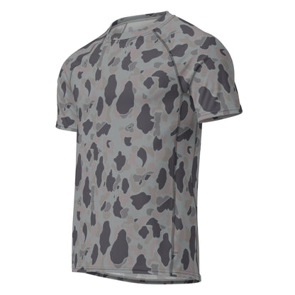 American Frog Skin Snow Shadow CAMO Mens Short-Sleeve Rash Guard