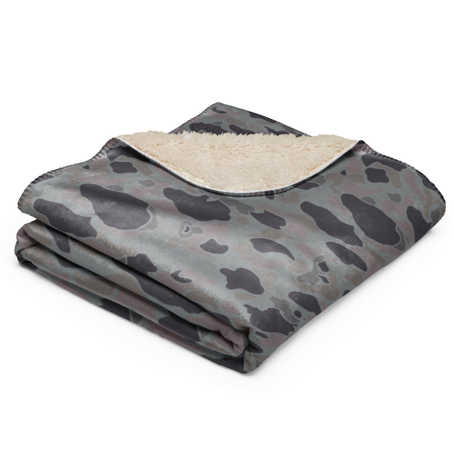 American Frog Skin Snow Shadow CAMO Sherpa Blanket