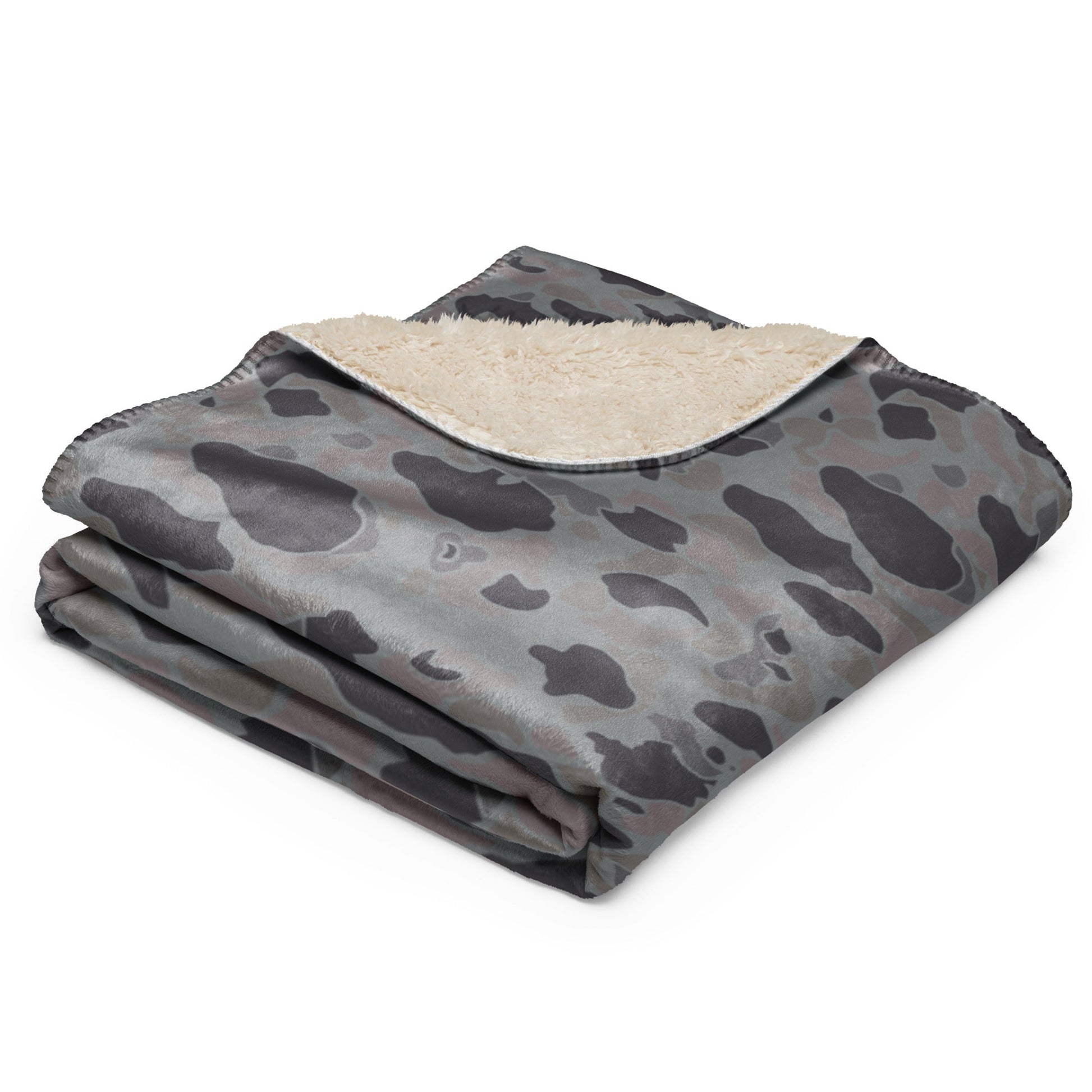 American Frog Skin Snow Shadow CAMO Sherpa Blanket
