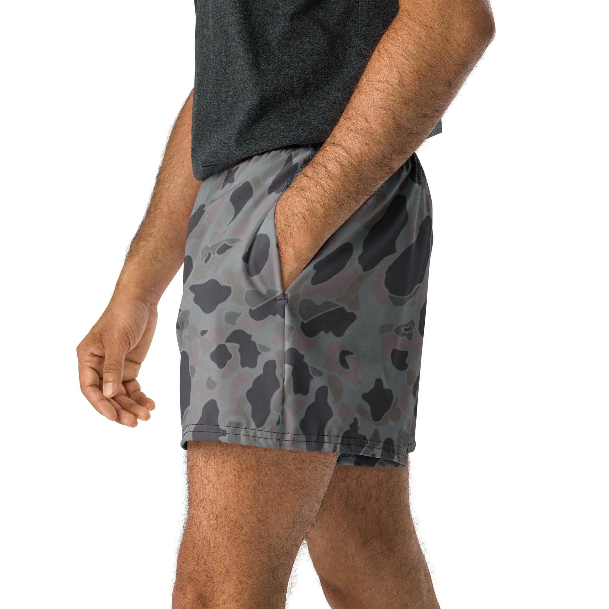 American Frog Skin Snow Shadow CAMO Unisex Athletic Shorts - XS