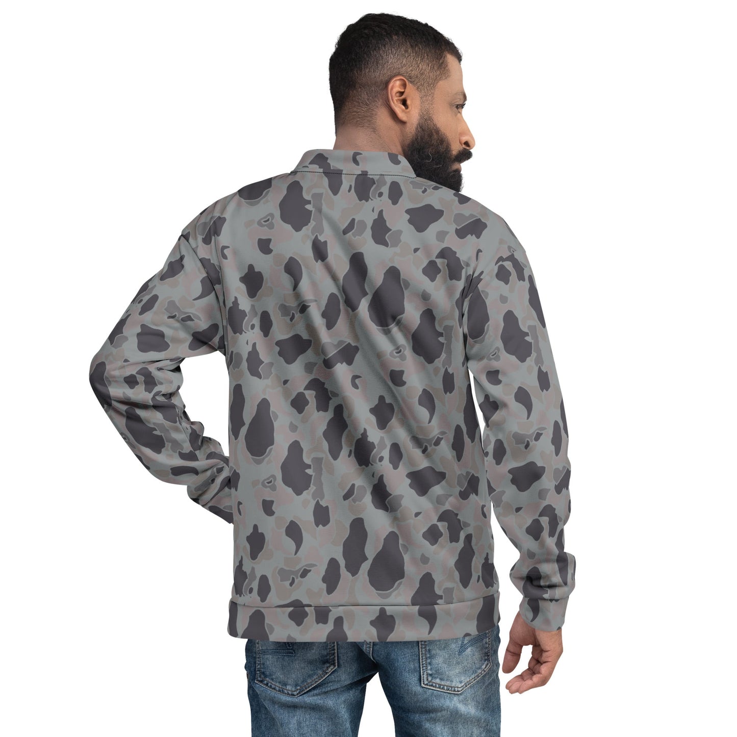 American Frog Skin Snow Shadow CAMO Unisex Bomber Jacket - Jackets