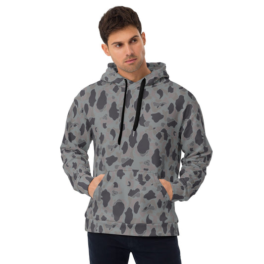 American Frog Skin Snow Shadow CAMO Unisex Hoodie - 2XS - Hoodies