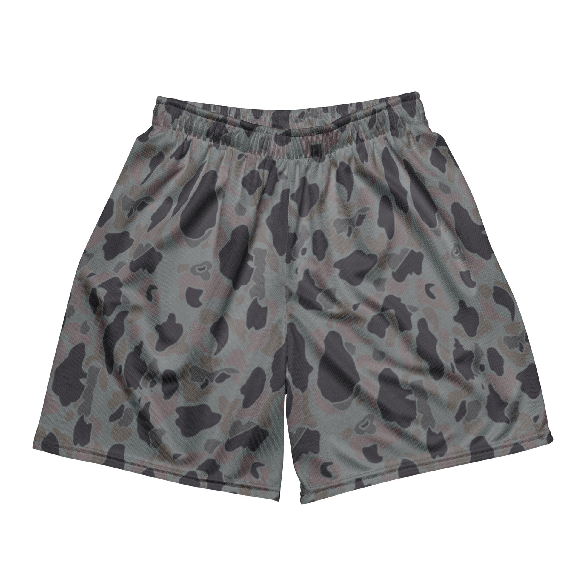 American Frog Skin Snow Shadow CAMO Unisex Mesh Shorts - 2XS