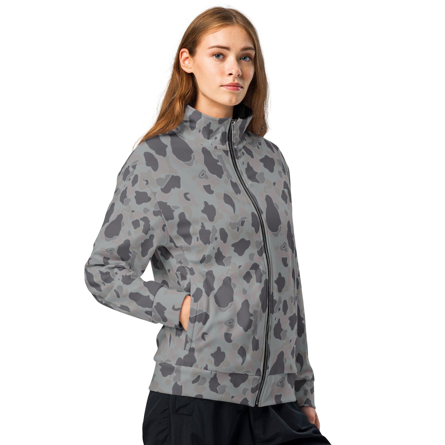 American Frog Skin Snow Shadow CAMO Unisex Track Jacket