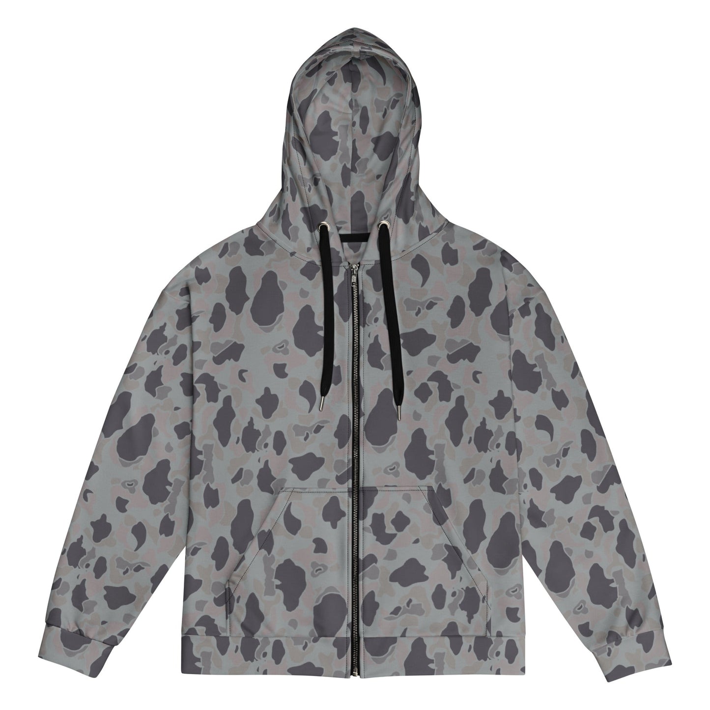 American Frog Skin Snow Shadow CAMO Unisex zip hoodie - 2XS - Zip Hoodies