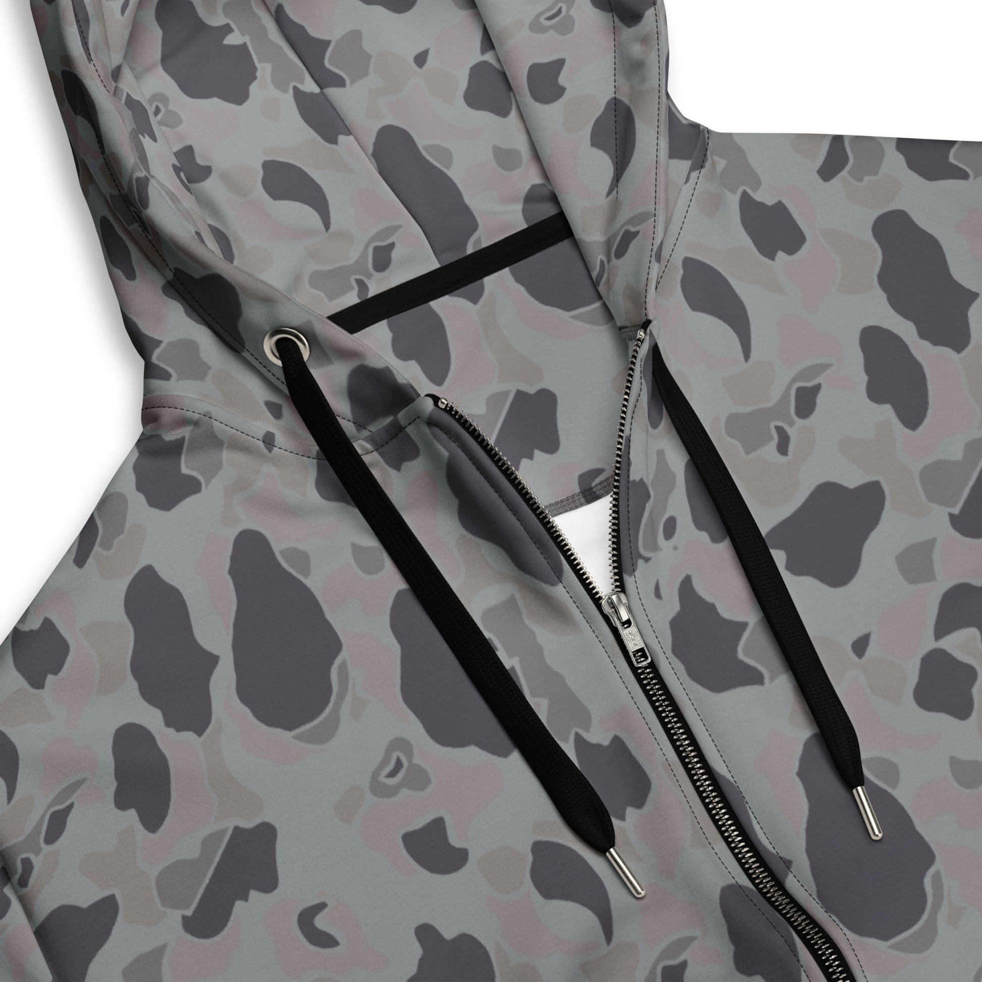 American Frog Skin Snow Shadow CAMO Unisex zip hoodie - Zip Hoodies