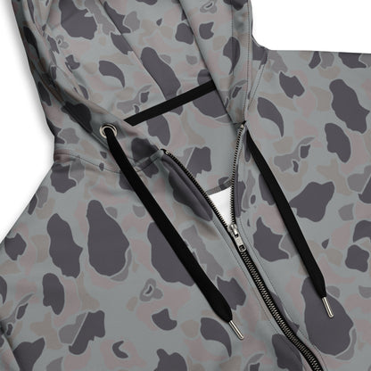American Frog Skin Snow Shadow CAMO Unisex zip hoodie - Zip Hoodies