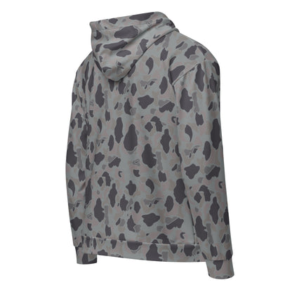 American Frog Skin Snow Shadow CAMO Unisex zip hoodie - Zip Hoodies