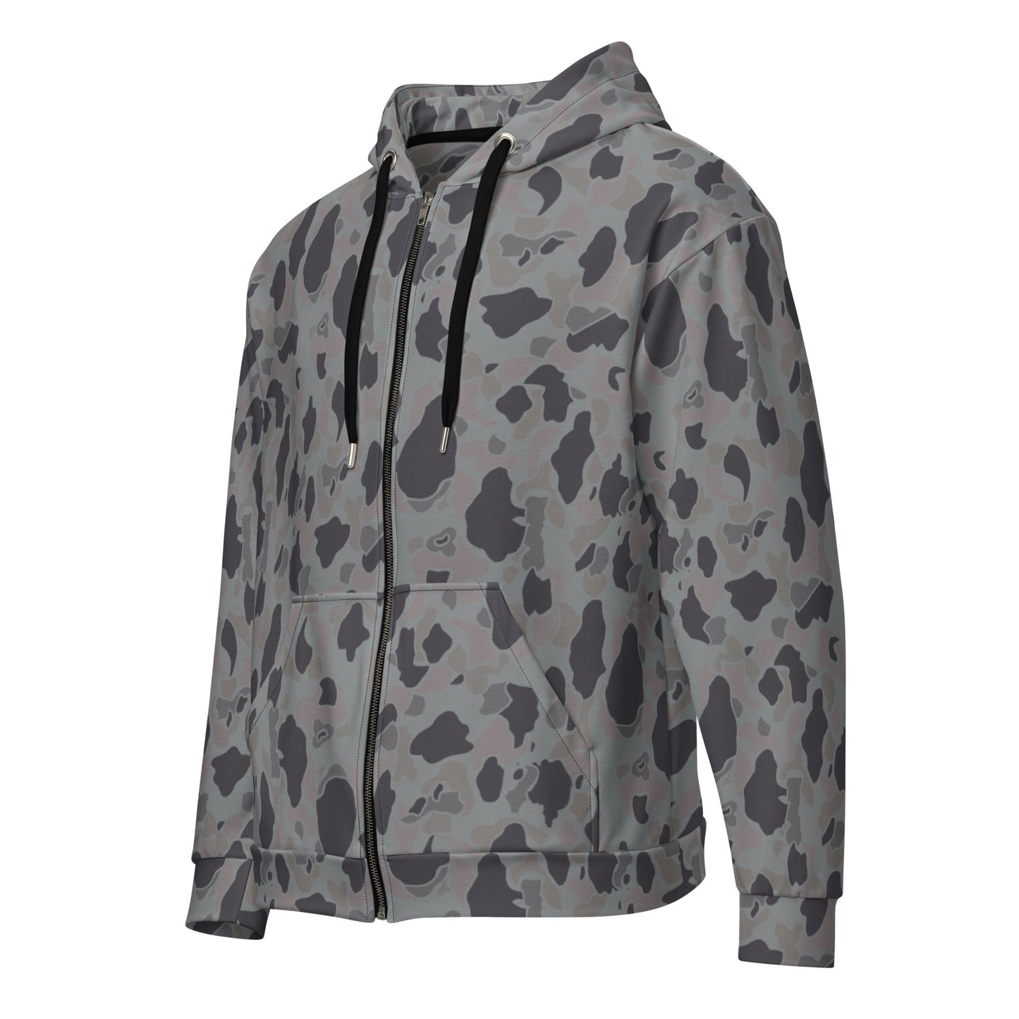 American Frog Skin Snow Shadow CAMO Unisex zip hoodie - Zip Hoodies