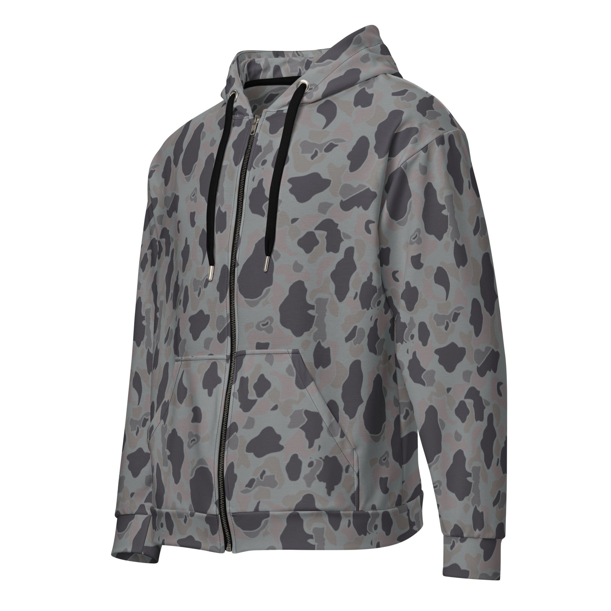 American Frog Skin Snow Shadow CAMO Unisex zip hoodie - Zip Hoodies