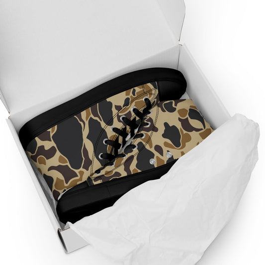American Frog Skin Timberland CAMO Mens high top canvas shoes - High Top Canvas Shoes