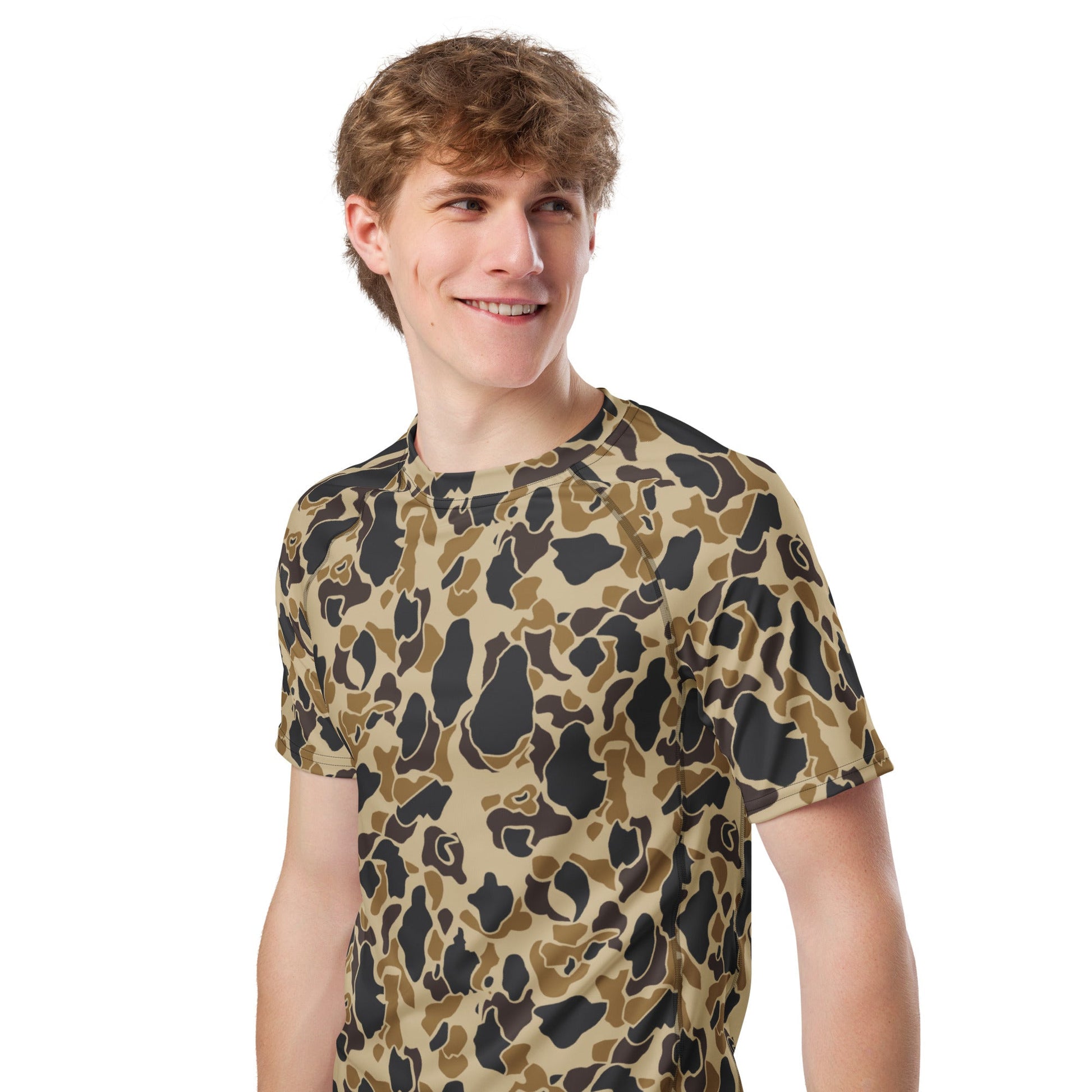 American Frog Skin Timberland CAMO Mens Short-Sleeve Rash Guard - Short-sleeve Guards