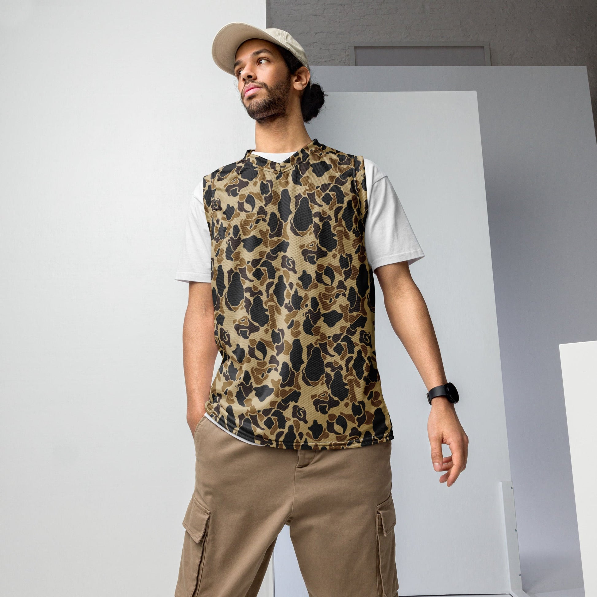 American Frog Skin Timberland CAMO unisex basketball jersey - 2XS - Basketball Jerseys