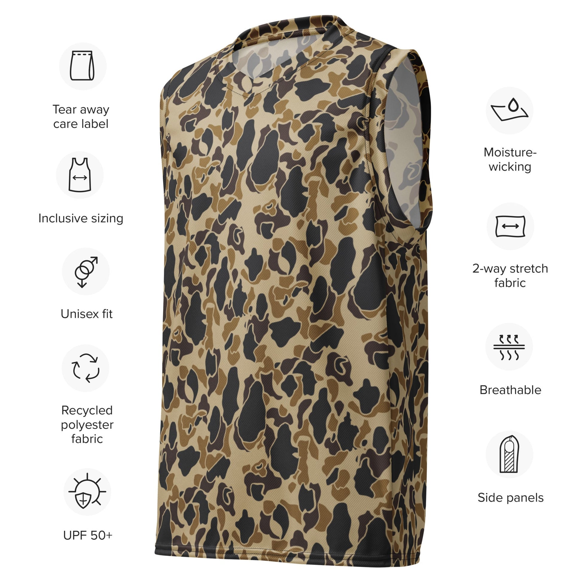 American Frog Skin Timberland CAMO unisex basketball jersey - Basketball Jerseys