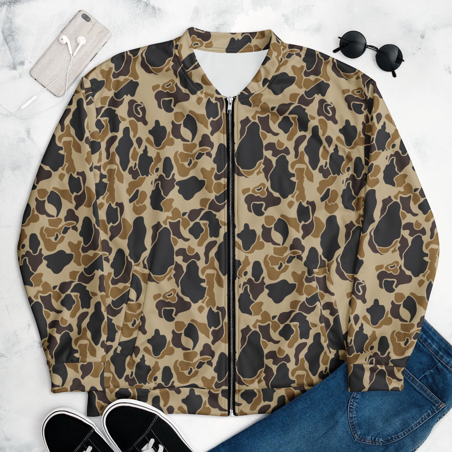 American Frog Skin Timberland CAMO Unisex Bomber Jacket - Jackets