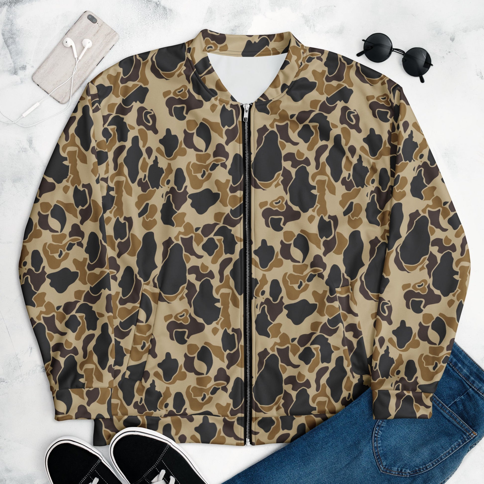 American Frog Skin Timberland CAMO Unisex Bomber Jacket - Jackets