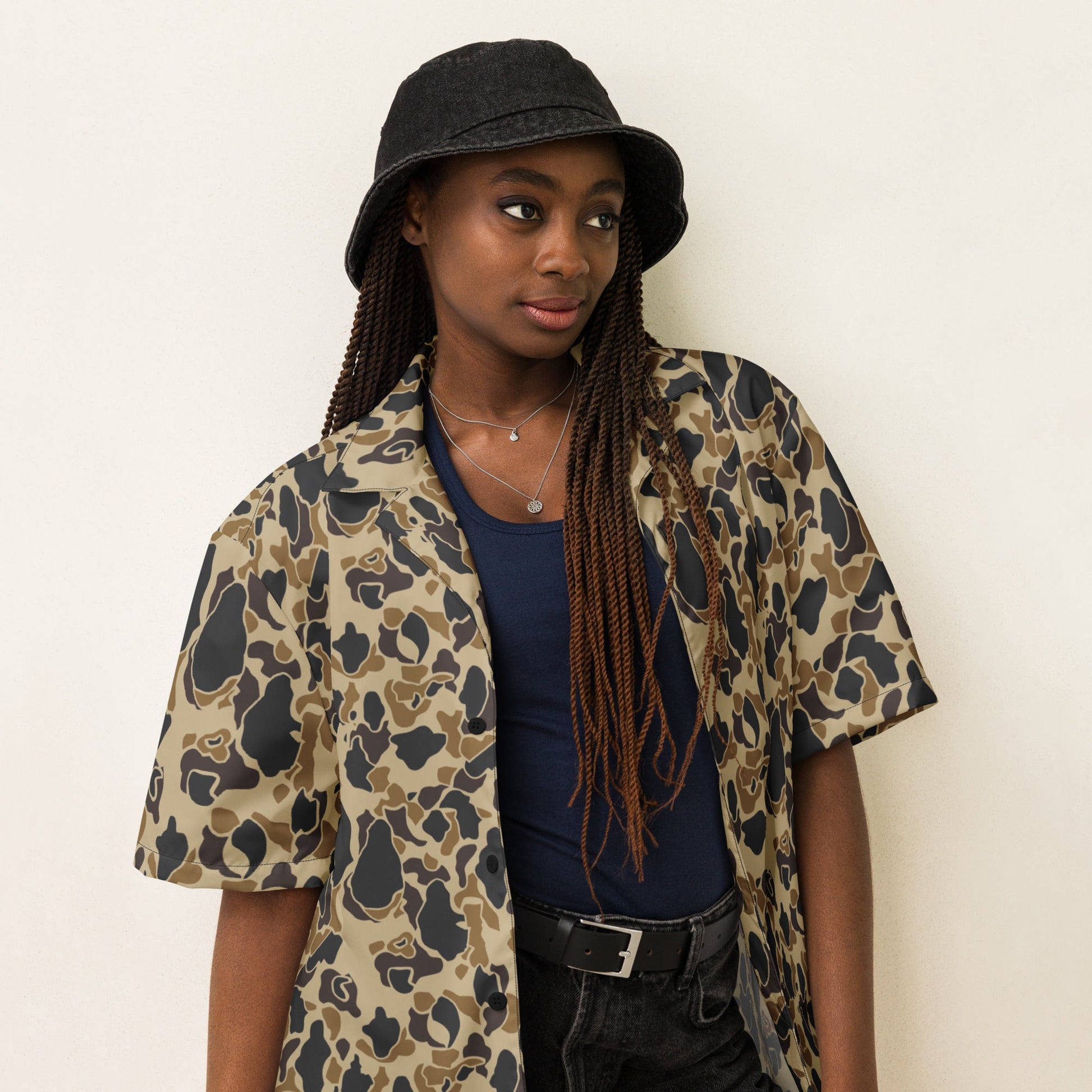 American Frog Skin Timberland CAMO Unisex button shirt - Button Shirts