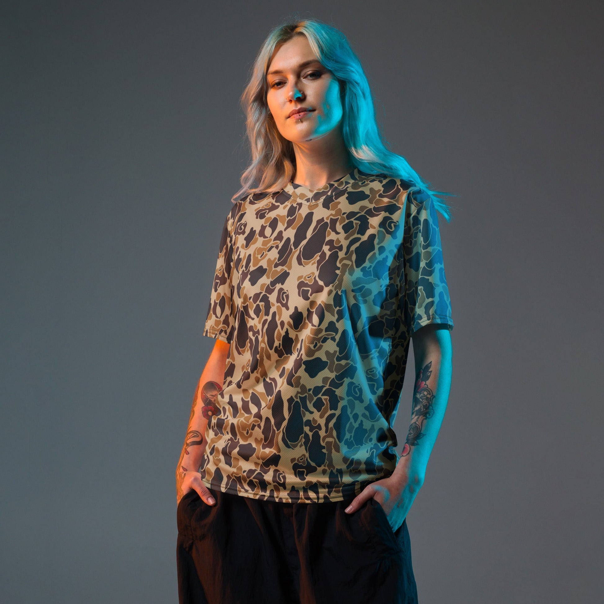 American Frog Skin Timberland CAMO unisex sports jersey - Sports Jerseys