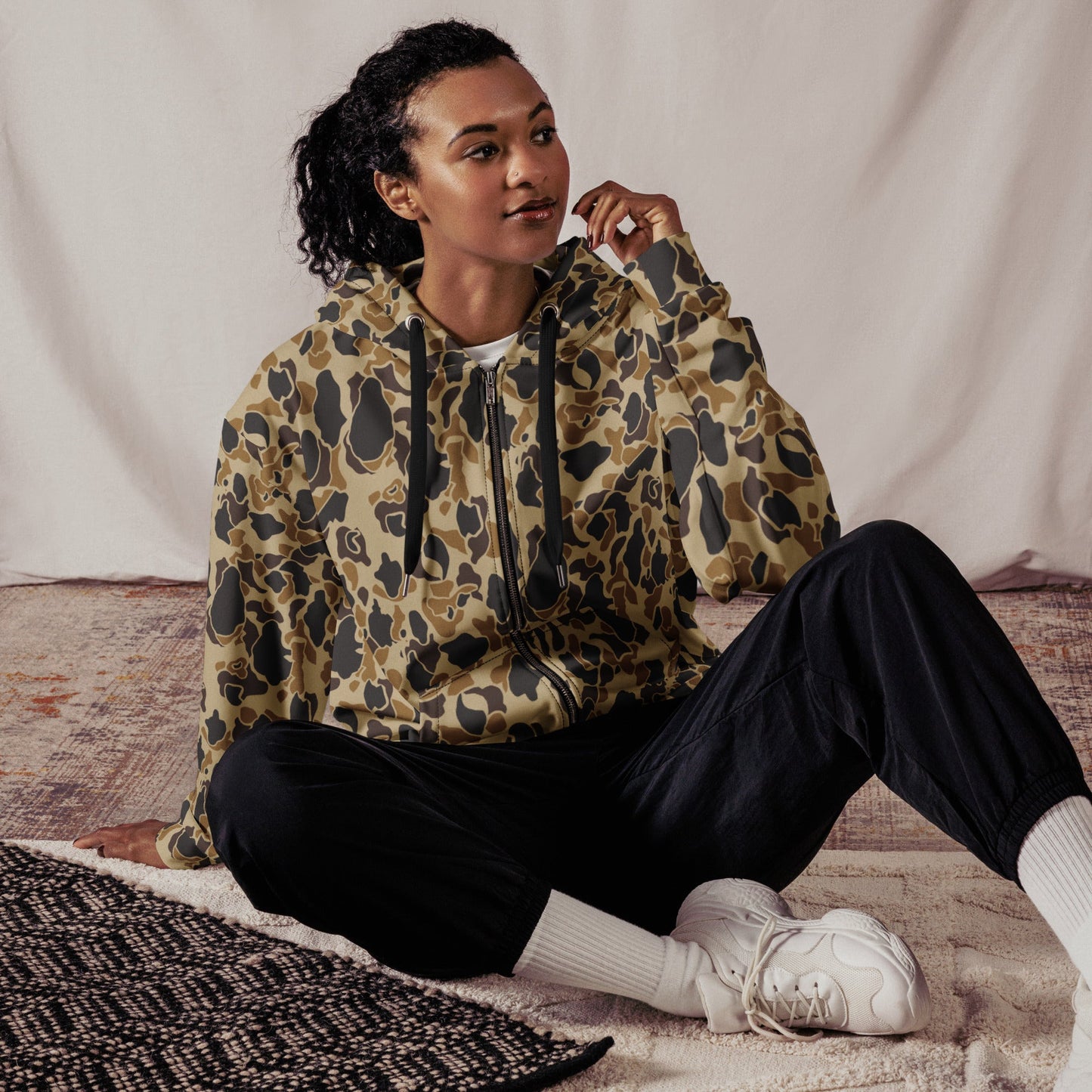 American Frog Skin Timberland CAMO Unisex zip hoodie - Zip Hoodies