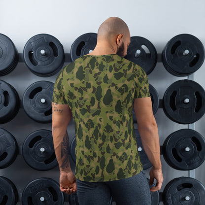 American Frog Skin Tropical CAMO Mens Athletic T-Shirt