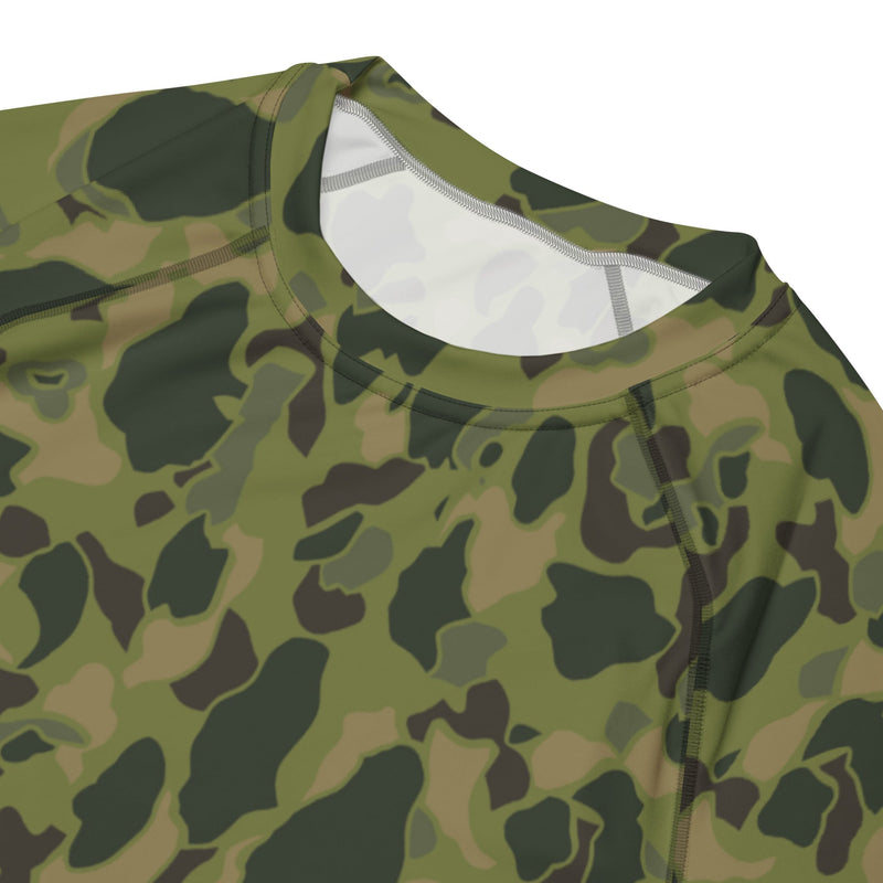 American Frog Skin Tropical CAMO Mens Short-Sleeve Rash Guard
