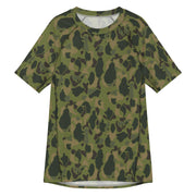 American Frog Skin Tropical CAMO Mens Short-Sleeve Rash Guard - 2XS
