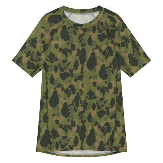 American Frog Skin Tropical CAMO Mens Short-Sleeve Rash Guard - 2XS - Short-sleeve Guards