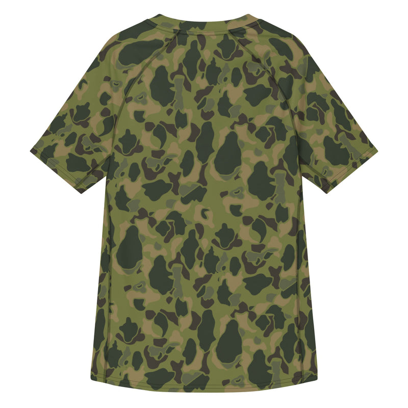 American Frog Skin Tropical CAMO Mens Short-Sleeve Rash Guard