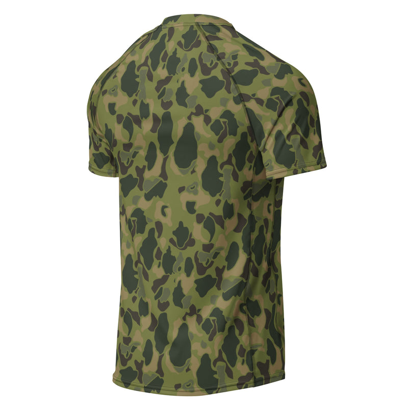 American Frog Skin Tropical CAMO Mens Short-Sleeve Rash Guard
