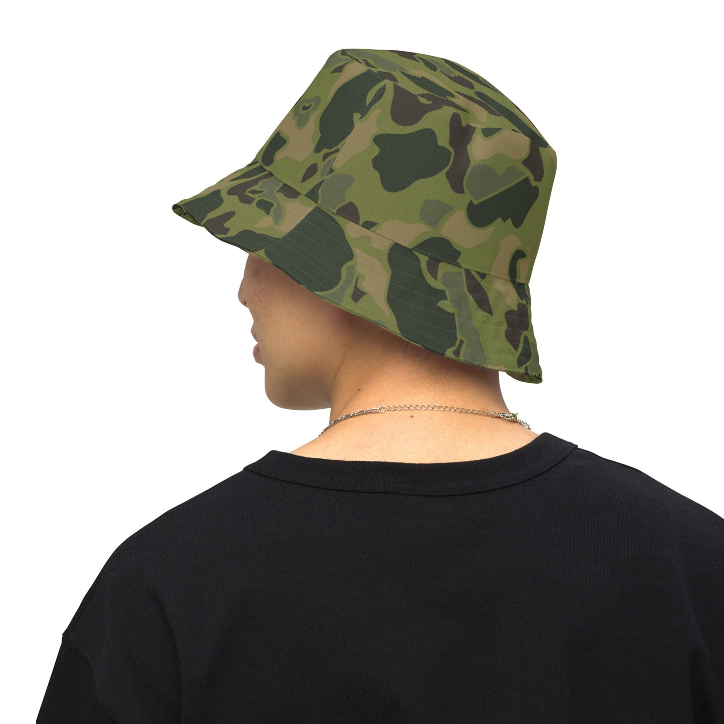 American Frog Skin Tropical CAMO Reversible Bucket Hat - XS