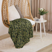 American Frog Skin Tropical CAMO Sherpa Blanket