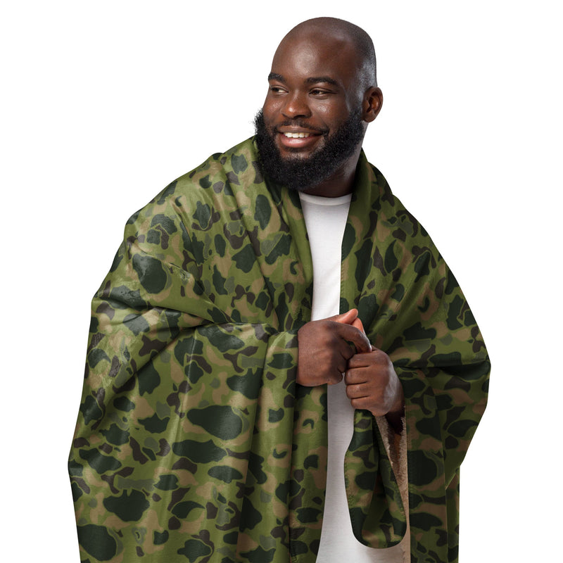 American Frog Skin Tropical CAMO Sherpa Blanket