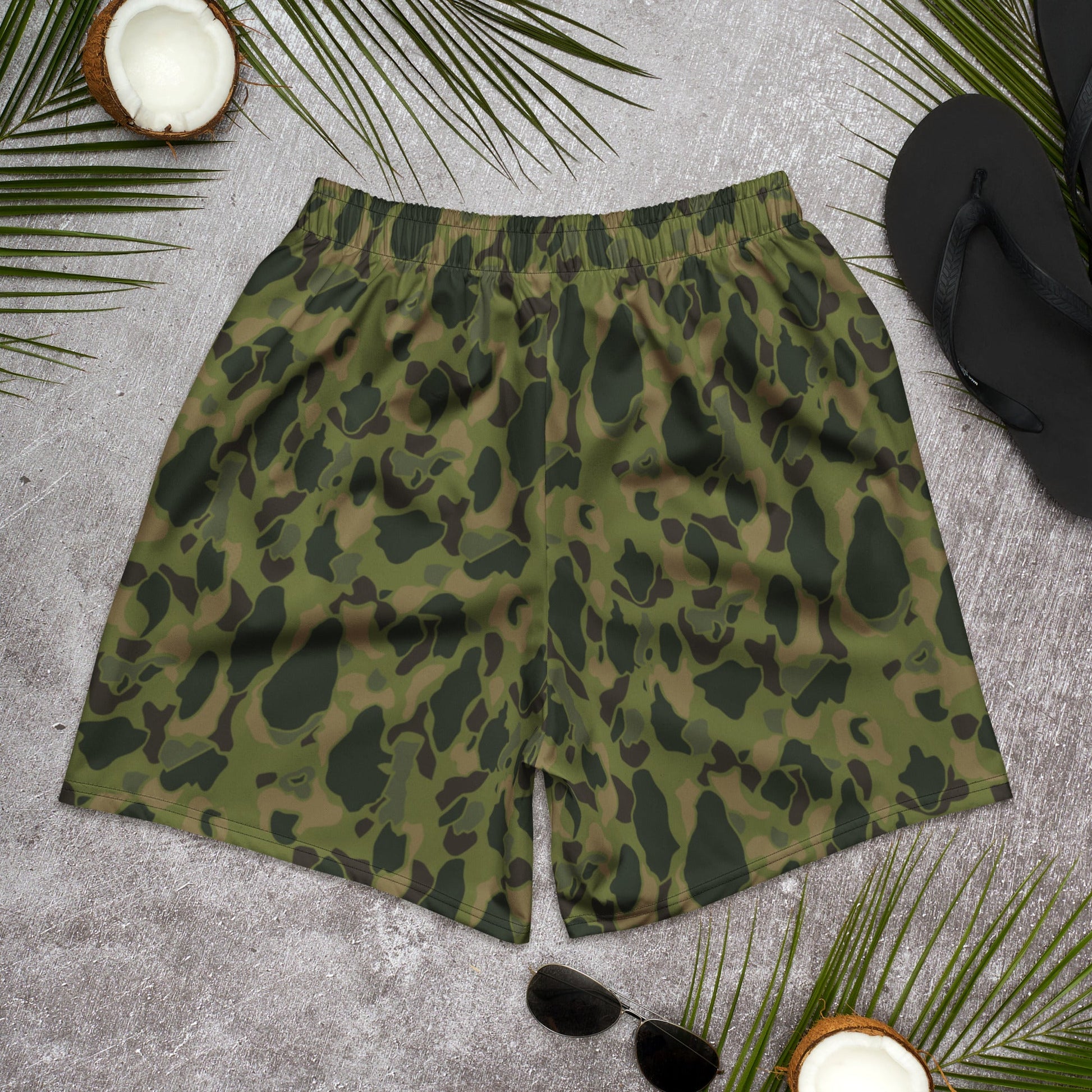 American Frog Skin Tropical CAMO Unisex Athletic Long Shorts