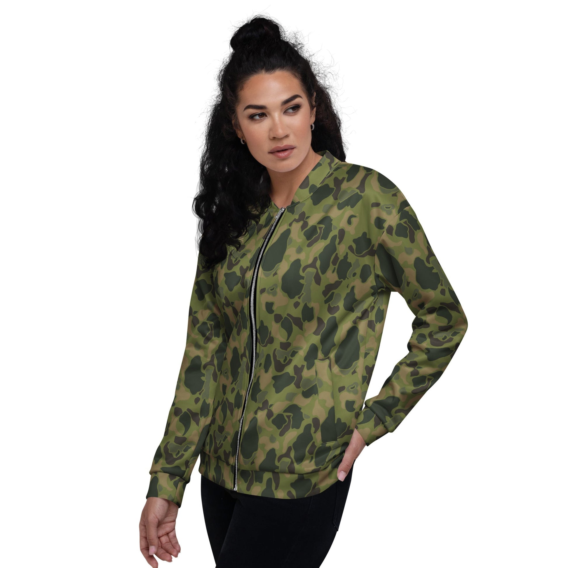 American Frog Skin Tropical CAMO Unisex Bomber Jacket - Jackets