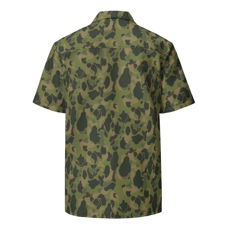 American Frog Skin Tropical CAMO Unisex Short-Sleeve Button Shirt