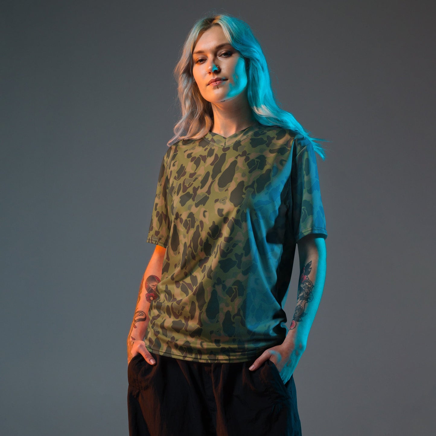 American Frog Skin Tropical CAMO unisex sports jersey - Sports Jerseys