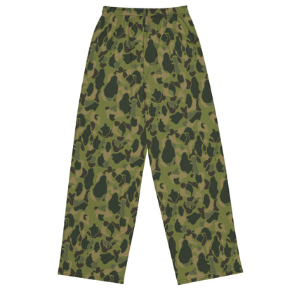 American Frog Skin Tropical CAMO Unisex Wide-Leg Leisure Pants