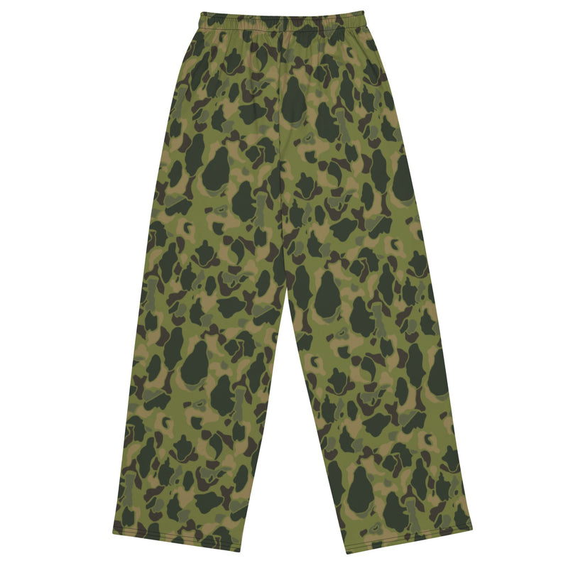 American Frog Skin Tropical CAMO Unisex Wide-Leg Leisure Pants