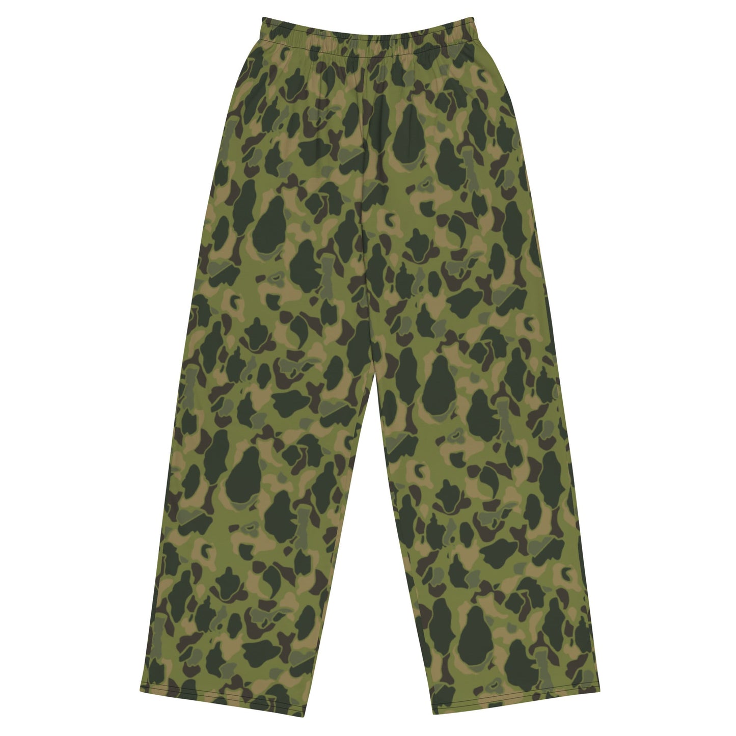 American Frog Skin Tropical CAMO Unisex Wide-Leg Leisure Pants - 2XS