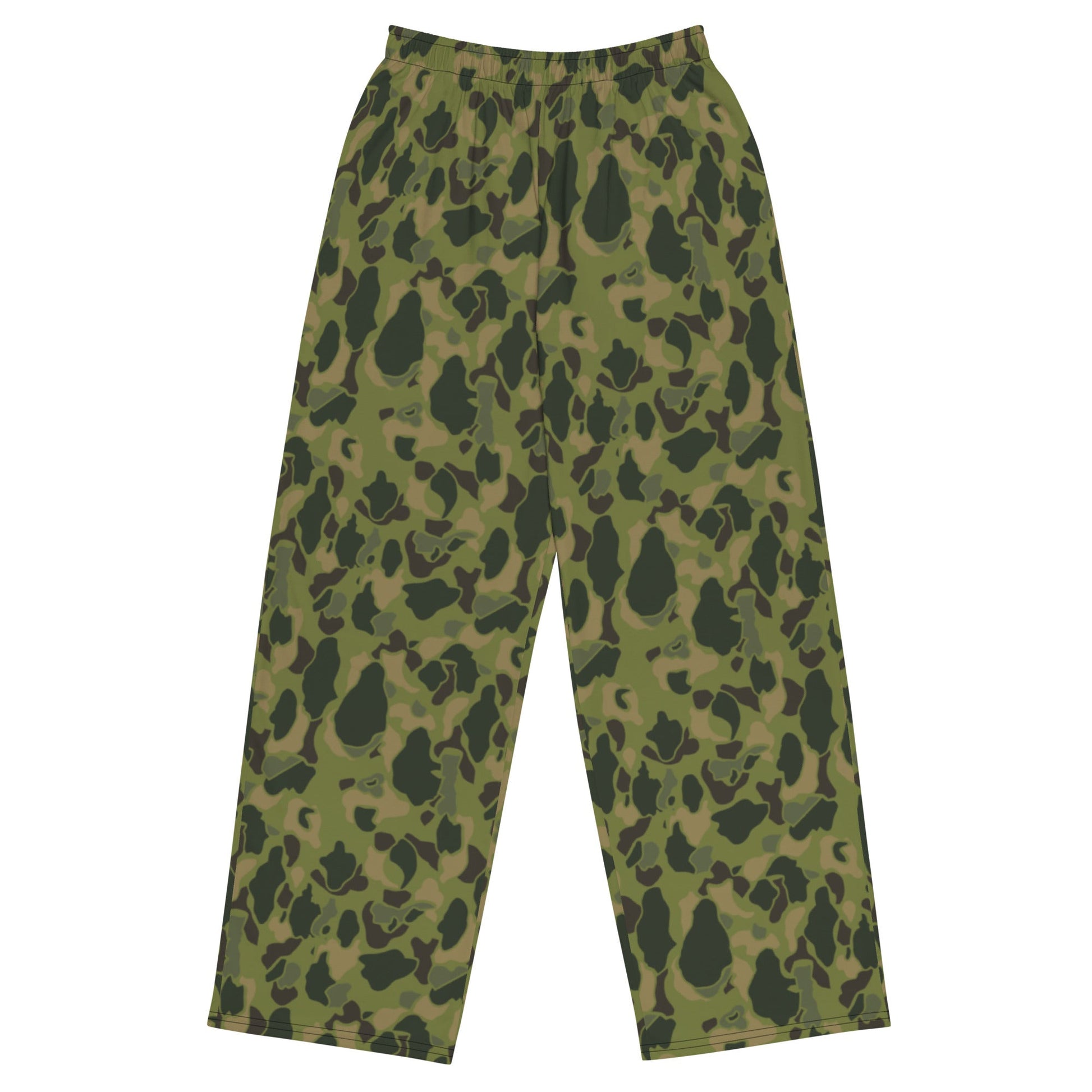 American Frog Skin Tropical CAMO Unisex Wide-Leg Leisure Pants - 2XS