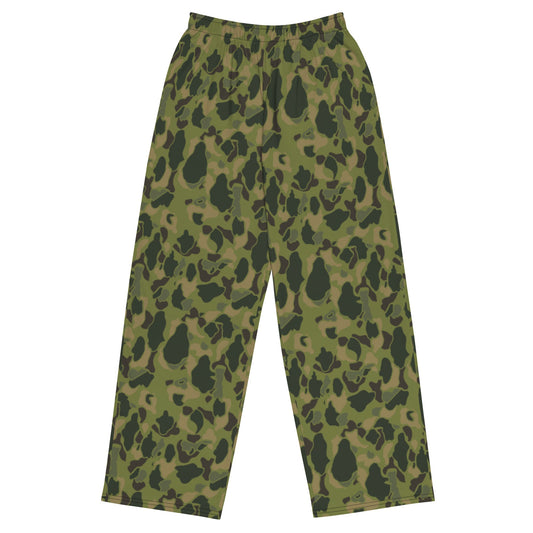 American Frog Skin Tropical CAMO unisex wide-leg pants - 2XS - Wide-leg Pants