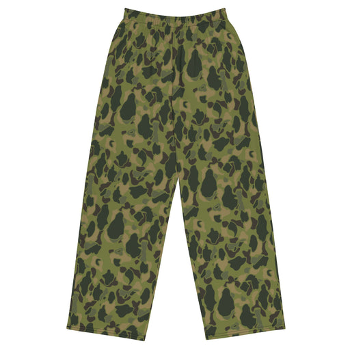 American Frog Skin Tropical CAMO Unisex Wide-Leg Leisure Pants - 2XS