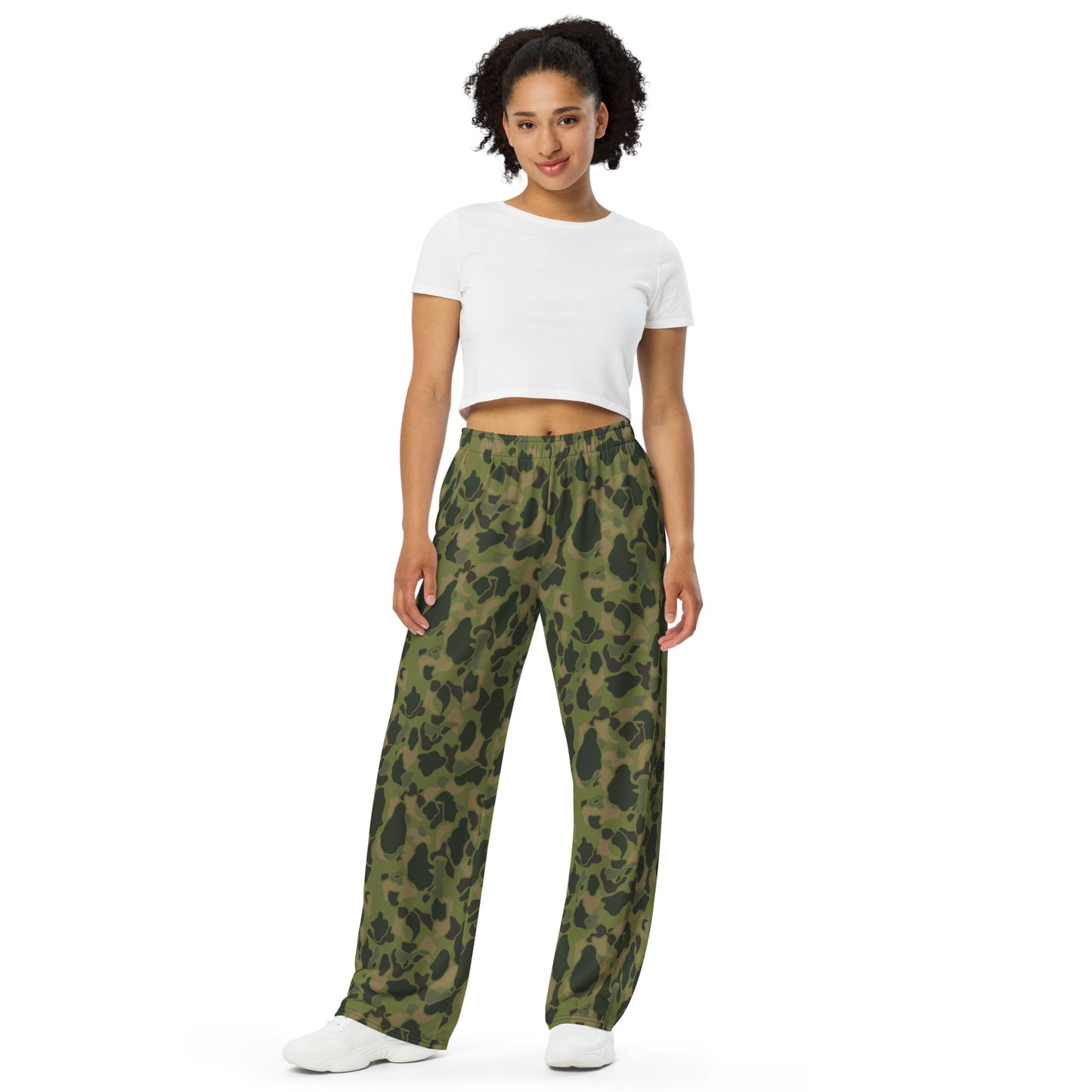 American Frog Skin Tropical CAMO Unisex Wide-Leg Leisure Pants